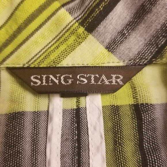 Retro Lime Plaid Dress - Picture 4 of 5